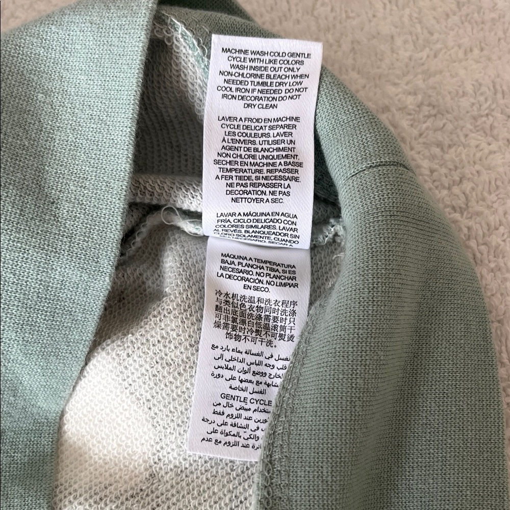 Peek Seafoam Green Cat Print Crewneck Sweatshirt - Picture 12 of 13